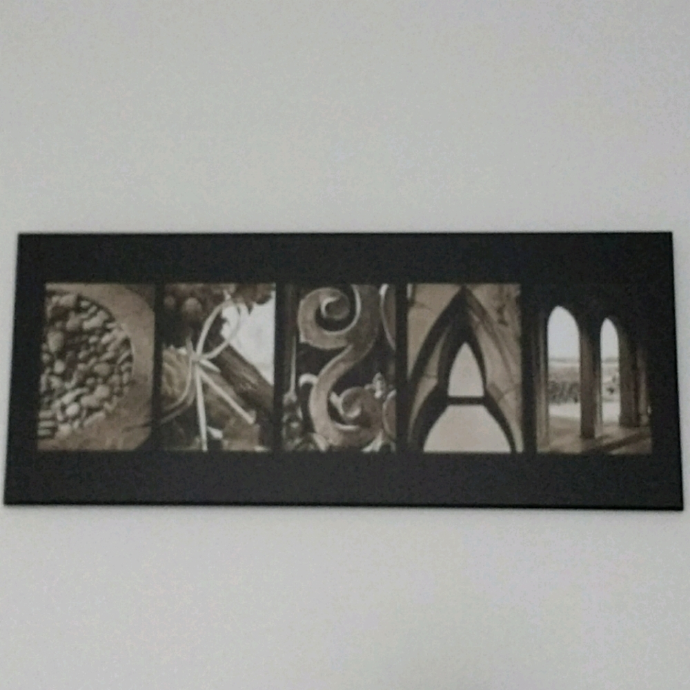 "DREAM" Alphabet Photography Plaque